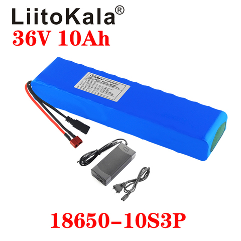 LiitoKala 36V 10Ah 600watt 10S3P lithium ion battery pack 20A BMS For xiaomi mijia m365 pro ebike bicycle scoot ► Photo 1/1