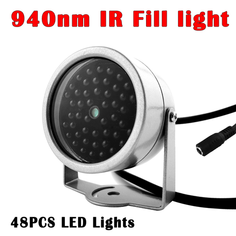 Mini Invisible illuminator 940NM IR Fill light 90 Degree 48Pcs Infrared LED Lights Night Vision Waterproof For CCTV Security Cam ► Photo 1/6