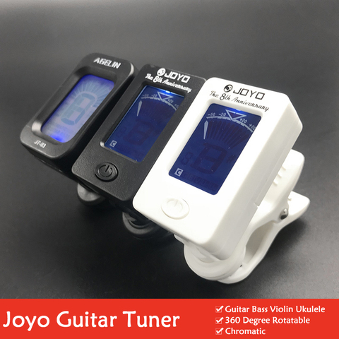 Joyo JT-01 Clip-On Digital Guitar Tuner 360 Degree Rotatable LCD Guitarra Tuner for Chromatic Guitar Bass Violin Ukulele ► Photo 1/6