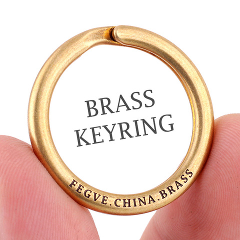 Brass Titanium Zirconium Stainless Steel Key Rings Keychains Buckle Man Luxury Car Keychain for Male Creativity Gift Wholesale ► Photo 1/6