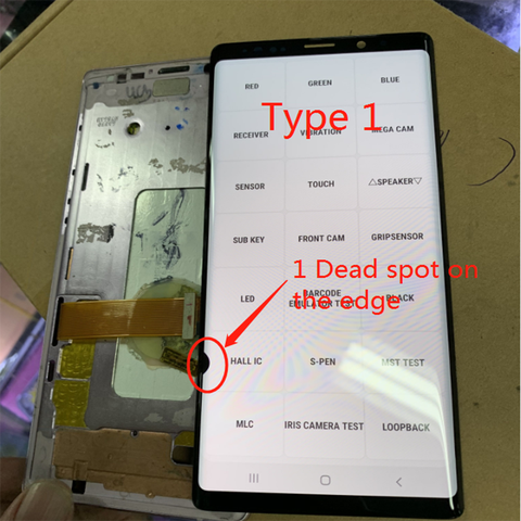 Dead spot LCD For Samsung Galaxy Note9 Note 9 LCD Display N960F N960D N960DS Touch screen Digitizer Assembly No Frame ► Photo 1/6
