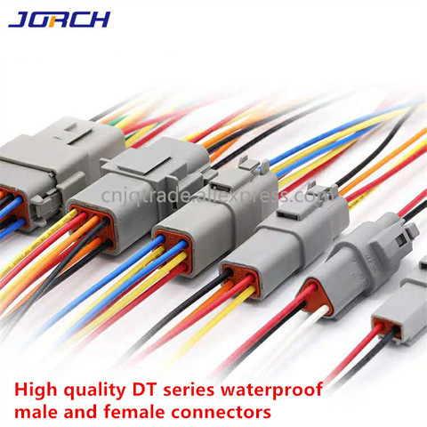 1 Pcs Deutsch DT connector with 20cm Wiring harness DT06-2S/DT04-2P 2P 3P 4P 6P 8P 12P waterproof electrical connector ► Photo 1/6