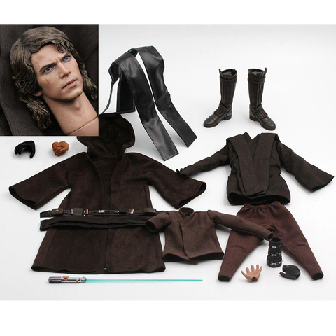1/6 Scale Art toys AT012 1/6 soldier doll Anakin male boy doll clothing clothes set with head carving model F 12' Action Figure ► Photo 1/6