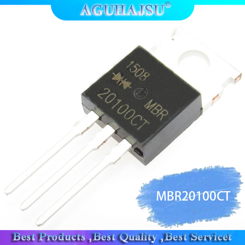 10PCS MBR20100CT   MBR20100 TO220 20100CT molewei Schottky rectifier diode 20A 100V TO-220 package ► Photo 1/1