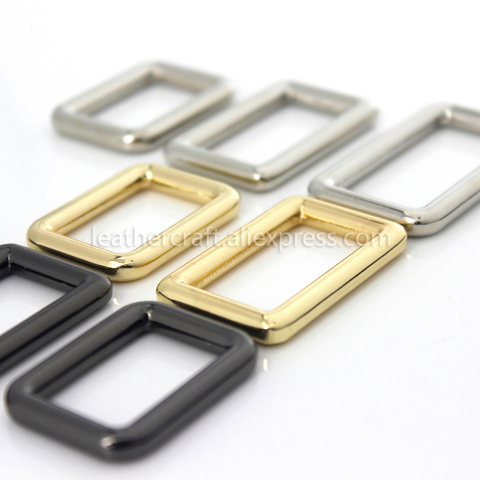 1pcs Metal Wire Formed Rectangle Ring Buckle Loops for Webbing Leather Craft Bag Strap Belt Buckle Garment Luggage DIY Accessory ► Photo 1/6