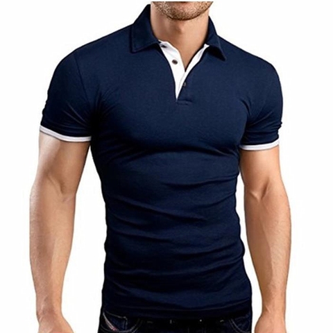 MRMT 2022 Brand Summer New Men's T-shirt Lapel Casual Short-sleeved Stitching T-shirt for Male Solid Color Pullover Tops T-shirt ► Photo 1/6