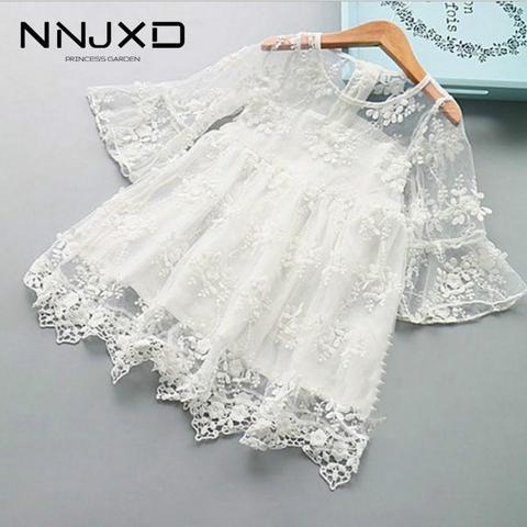 Summer Casual Dress Kids Dresses For Girls Lace Flower Girls Dress Baby Girl Party Wedding Dress Children Clothes Princess Dress ► Photo 1/6