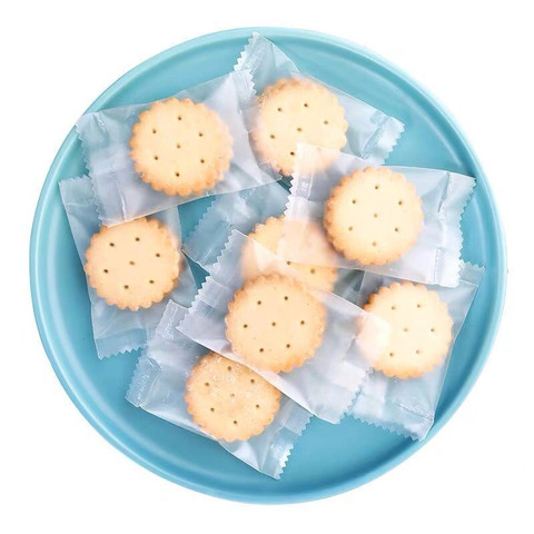 100Pcs Transparent Frosted Package Small Button Biscuit Packaging Bag Machine Sealing Cookie Snack Candy Sugar Bags ► Photo 1/6