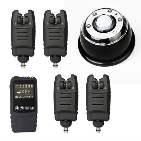 NDT 2/3/4 bite alarm set + Receiver* 1+ lamp light receiver *1for Carp Fishing ► Photo 1/4