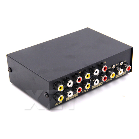 Audio Video AV RCA Switch Splitter Selector 2/4/8 way  AV signal RCA Composite Cable for STB TV DVD Player XBOX PS2 AV Switcher ► Photo 1/4