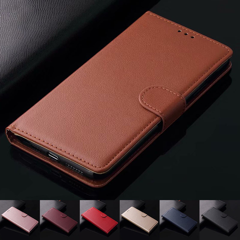 Leather Book Case For Samsung Galaxy S5 S6 S7 Edge S8 S9 S10 S20 Note 8 9 10 20 Plus Ultra Lite E Flip Wallet Soft Cover Coque ► Photo 1/6