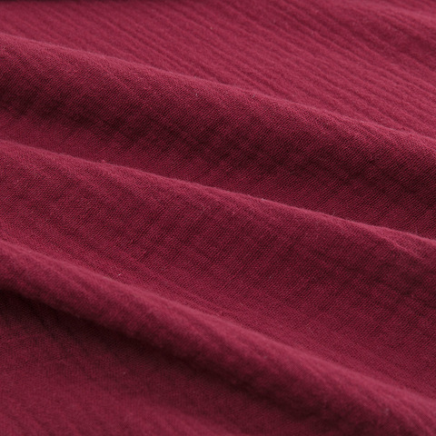 Eco-Friendly Dyed Double Layer Gauze Fabric Soft Crepe Cotton Fabric Sewing Material Fluorescent-Free  W300530 ► Photo 1/4