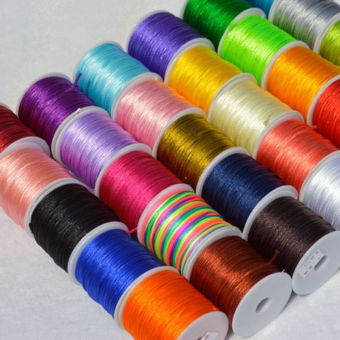 40 Meters Nylon Chinese Satin Silk Knot Cord 2mm RATTAIL Thread Necklace Spool ► Photo 1/6