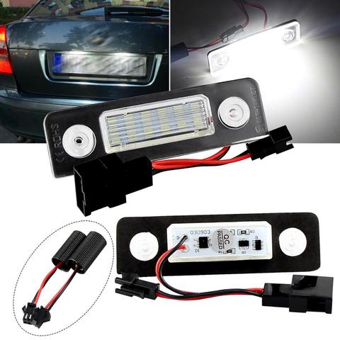 LED CANBUS License Plate Lights Number For VW Skoda Facelift 09-12; Facelifted 2003-2012; Roomster 5J 2006-2010) ► Photo 1/6