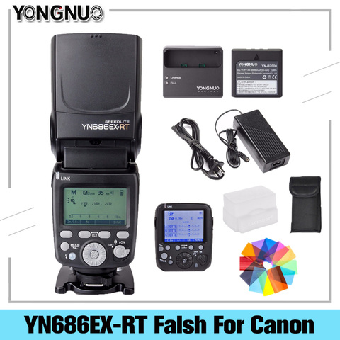 Yongnuo YN686EX-RT 2000mAh Li-ion Battery Speedlite GN60 2.4G Wireless HSS 1/8000s TTL/M/MULTI Flash Light YN686 For Canon DSLR ► Photo 1/6