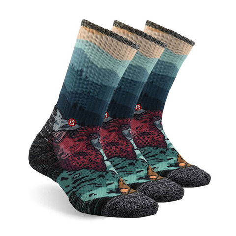 Athletic Training Socks, ZEALWOOD Unisex Merino Wool Anti-blister Cushion Hiking Socks running socks ► Photo 1/6