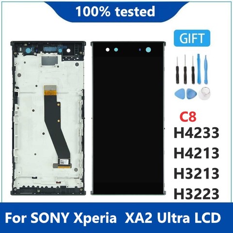 Original Display 6.0''For SONY Xperia XA2 Ultra Display LCD Screen Touch Digitizer For SONY Xperia H3213 H4213 H4233 Display C8 ► Photo 1/6
