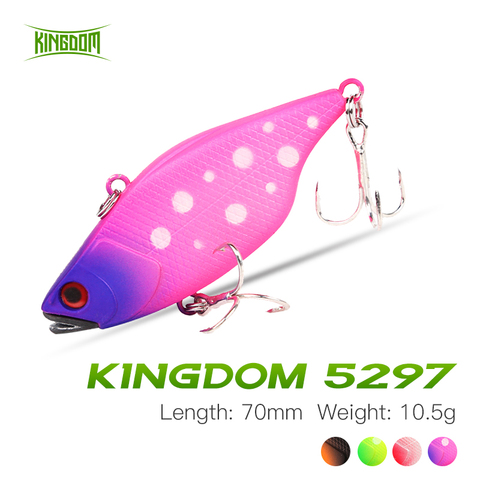 Kingdom VIB Fishing Bait 70mm 10.5g Sinking Vibration Rattlin Fishing Wobblers Lead Lip Hard Crankbait For Pike Pesca Jerkbait ► Photo 1/6