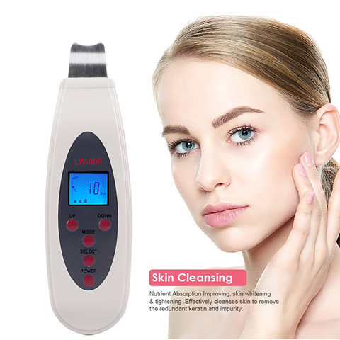 Beauty Star Ultrasonic Skin Scrubber Cleanser Face Cleaning Acne Removal Galvanic Facial Spa Ultrasound Peeling Clean Tone Lift ► Photo 1/6