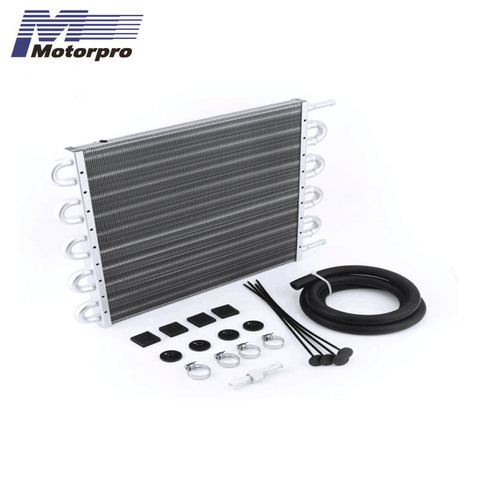 Universal  Transmission oil Cooler  Aluminum radiator Kit 10 ROW Black-Motorpro ► Photo 1/6