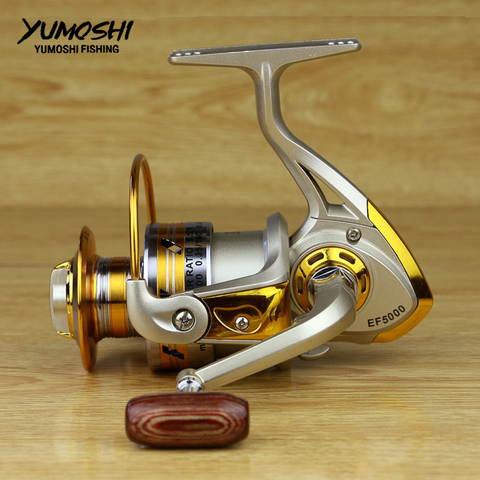 New EF1000 - 9000 Series Aluminum Fishing Reels 12BB Ball Bearings Type Reel Anti seawater corrosion roller fishing ► Photo 1/6