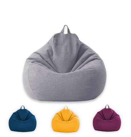 Bean Bag Cover(Without Filler)Large Small Lazy Sofas Cover Linen Cloth Lounger Seat Slipcover Sack for Adults and Kids ► Photo 1/1