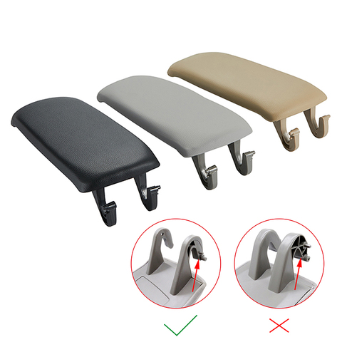 1 Pcs Leather Car Armrest Latch Cover For Audi A6 C5 1998-2005 Center Console Arm Rest Storage Box Lid Cover Auto Accessories ► Photo 1/6