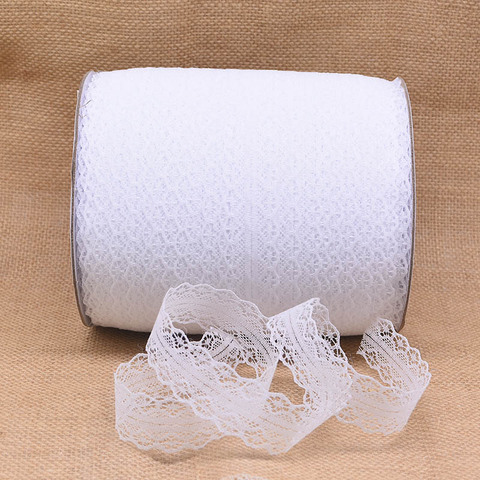 10M/roll 100% Polyester Lace Trim Ribbon Christmas Festive Flower Wrapper Gift Box Supplies DIY Sewing Craft Party Decoration ► Photo 1/6