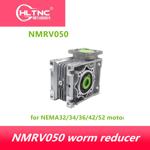 5: 1-100: 1 worm reducer NMRV050 19 mm Input shaft rv050 worm gear reducer Speed reducer for NEMA 42 32 servo Step motor  engine ► Photo 1/1