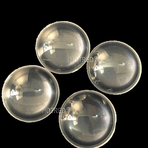 50pcs semi-circle Plano-convex LED Lenses Diameter 23mm 60 Degree Optic Lens Grade PMMA For Reflector Transparent surface photic ► Photo 1/6