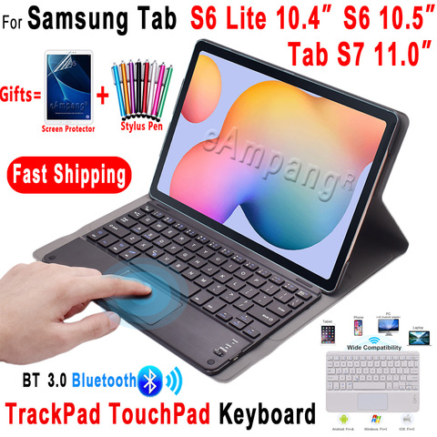 TtrackPad Keyboard Case for Samsung Galaxy Tab S6 Lite 10.4 TouchPad Keyboard Case Cover Tab S6 10.5 S7 11 T860 T865 T870 T875 ► Photo 1/6