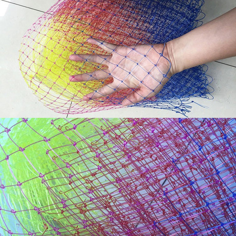 3 Sizes Nylon Fishing Nets fishing tackle Collapsible Rhombus Mesh Hole 3Sizes Depth Folding Dip Net all for Fishing ► Photo 1/6