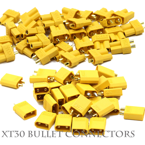 5pair/lot XT30 Bullet Connectors Plug For RC Quadcopter FPV Racing Drone Lipo Battery ► Photo 1/3