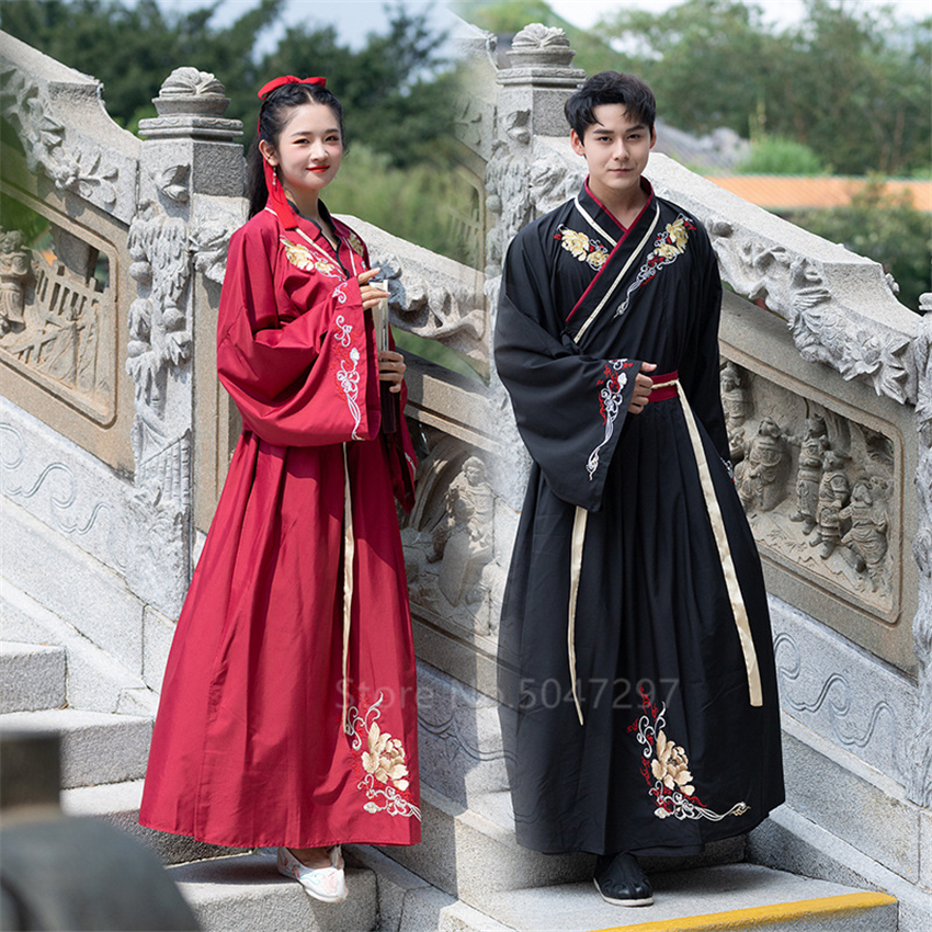 Black and Red Men's Kimono | Japanese Temple