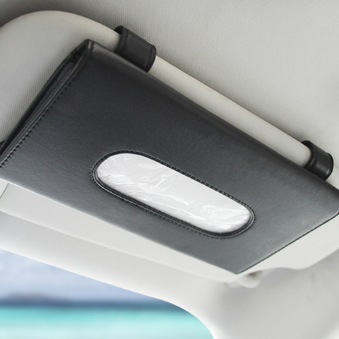 1 Pcs Car Tissue Box Towel Sets Car Sun Visor Tissue Box Holder Auto Interior Storage Decoration for BMW Car Accessories ► Photo 1/6