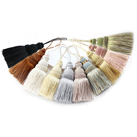 1Pc Home Decor Hanging Rope Silk Tassel Fringe  Tassel Trim Garment Decoration Key Tassels for DIY Embellish Curtain Accessories ► Photo 1/6