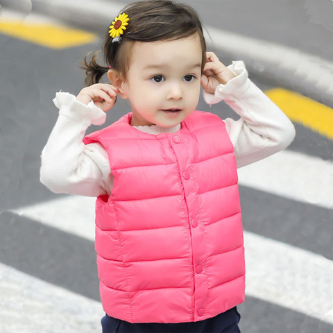 EuerDoDo Children's Vest For Girl Autumn Winter Clothes Baby Vests  Warm Outerwear Boys Waistcoat Toddler  Jacket  Kids Coats ► Photo 1/6