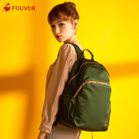 Fouvor 2022 Fashion Waterproof Oxford Simple Versatile Canvas Large Capacity Travel Backpack Business Lady School Bag 2828-14 ► Photo 1/5