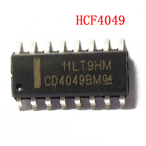 10pcs/lot CD4049 = HEF4049 = HCF4049 SOP-16 ► Photo 1/1