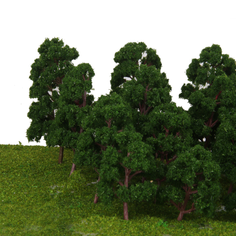 20 Mixed Scale Model Trees Train Park Railway Scenery Layout HO N Z Gauge ► Photo 1/6