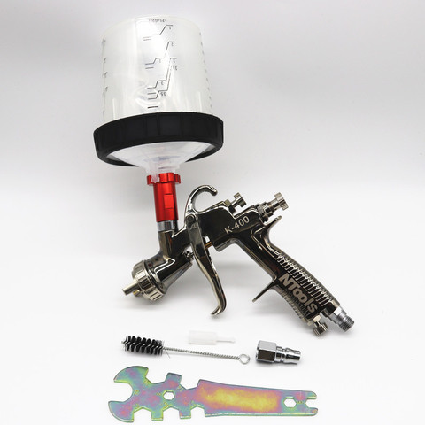 R500 LVLP Car Gravity Airbrush Painting Gun Air Spray Gun 1.3mm Nozzle  600cc Cup