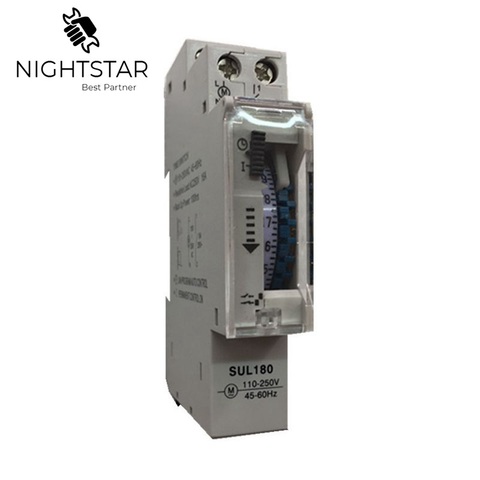 SUL 180A 15 Minutes Mechanical Timer 24 Hours Programmable Din Rail Timer Time Switch Relay Measurement Analysis Instruments ► Photo 1/3