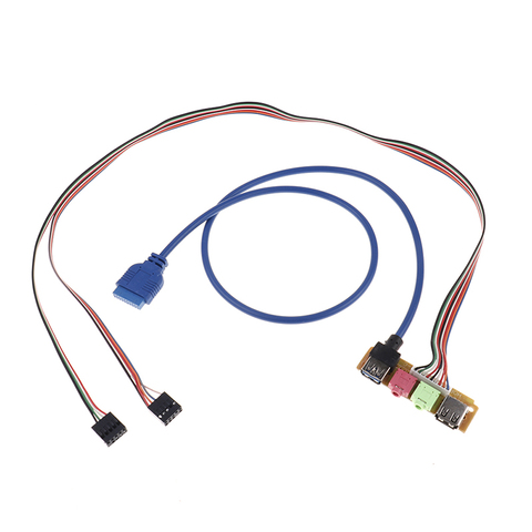 USB 70cm  2.0+ 3.0 Port Chassis PC Computer Case Audio Front Panel Replace Cable 1pc ► Photo 1/6