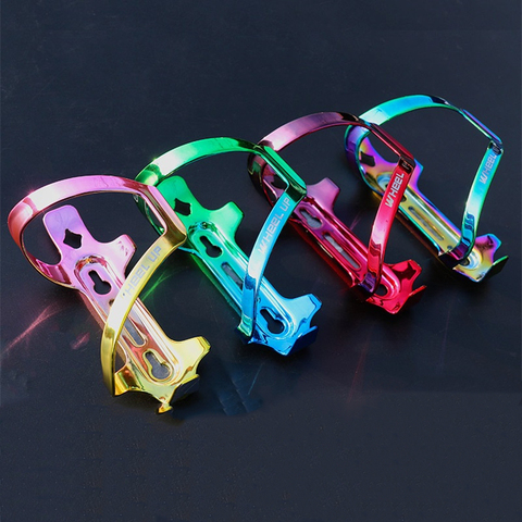 Colorful Bicycle Water Bottle Holder High Strength Aluminum Alloy Rainbow MTB Road Bike Water Bottle Cage Cycling Accessories ► Photo 1/6