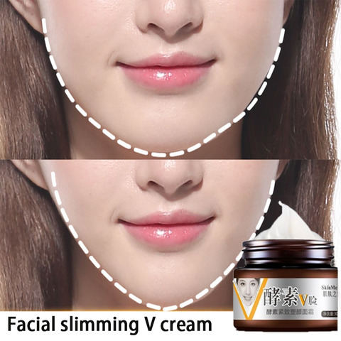 Slimming Facial V Cream Skin Care Facial Lifting Firm  Powerful V-Line Face Enzyme Slimming Cream Fat Burning Moisturizing 30g ► Photo 1/6