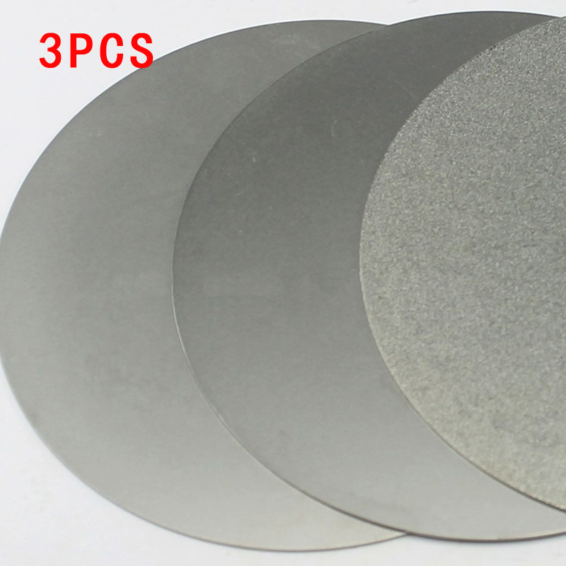 3Pcs 6''150mm Diamond Coated Grinding Wheel Disc 240/600/3000 Grit Lapping Flat Lap Polishing Grind Wheel For Jewelry Glass Rock ► Photo 1/4