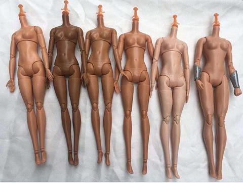 Original Yoga Doll Body 1/6 Men Lady Doll Body Figure White Brown Black Skin Doll Toy Body Yoga Slim Fat Quality Body Figures ► Photo 1/6
