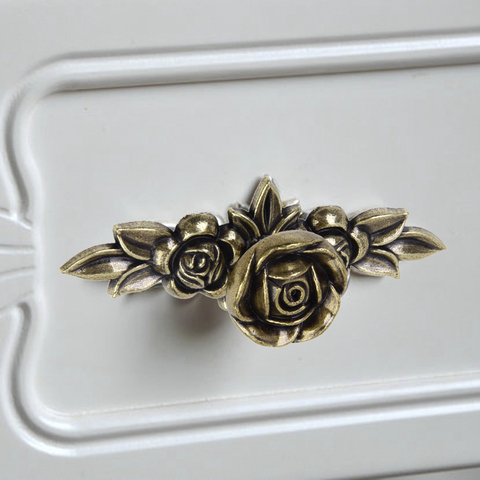 Retro Rose Furniture Handle Drawers Knob for Kitchen Cabinet Door Cupboard Wardrobe Bin ► Photo 1/6