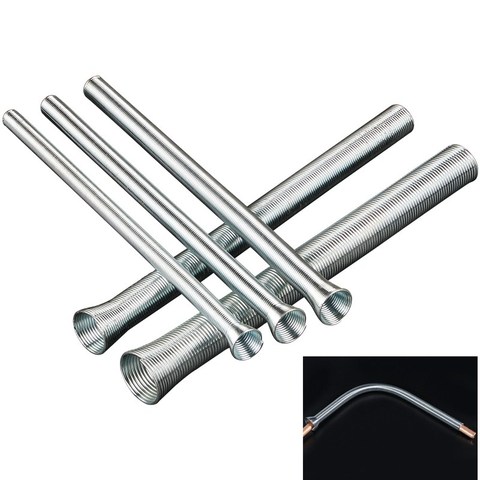 5pcs Manual Spring pipe bender copper tube forming machine PVC Electrical Wire bending hand tool 5/8 