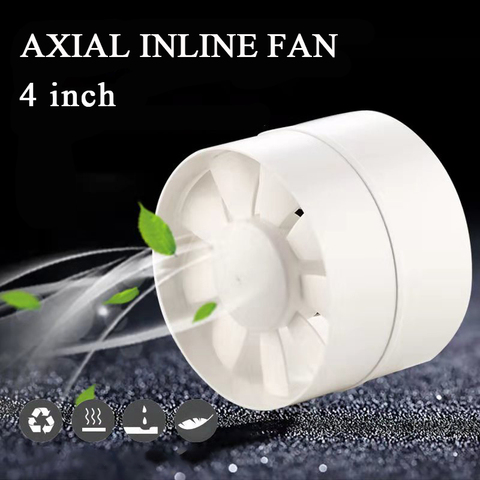4 inch mini fan inline duct fan ceiling ventilation pipe exhaust fan extractor fan for bathroom ventilator 100mm 220V ► Photo 1/6